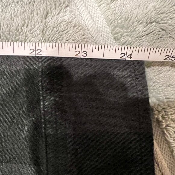 Sugar Cane Twill Plaid Work Shirt Flannel - Large - Black & Grey - SC29357 - Picture 10 of 12